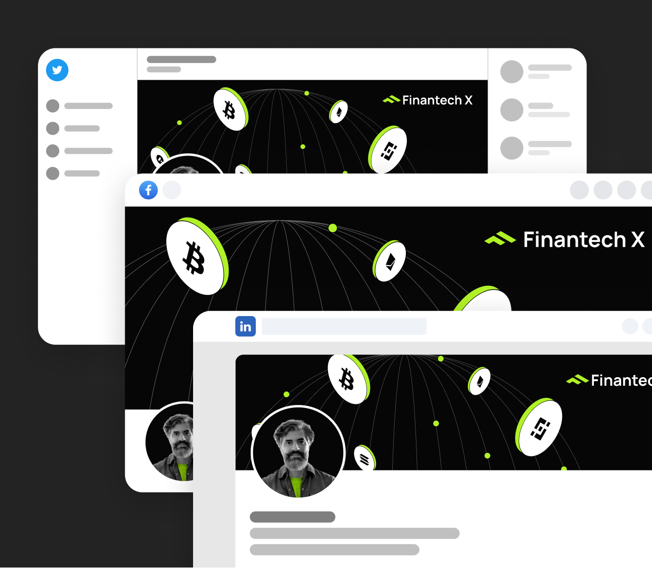 Social Media Assets - Finantech X Webflow Template